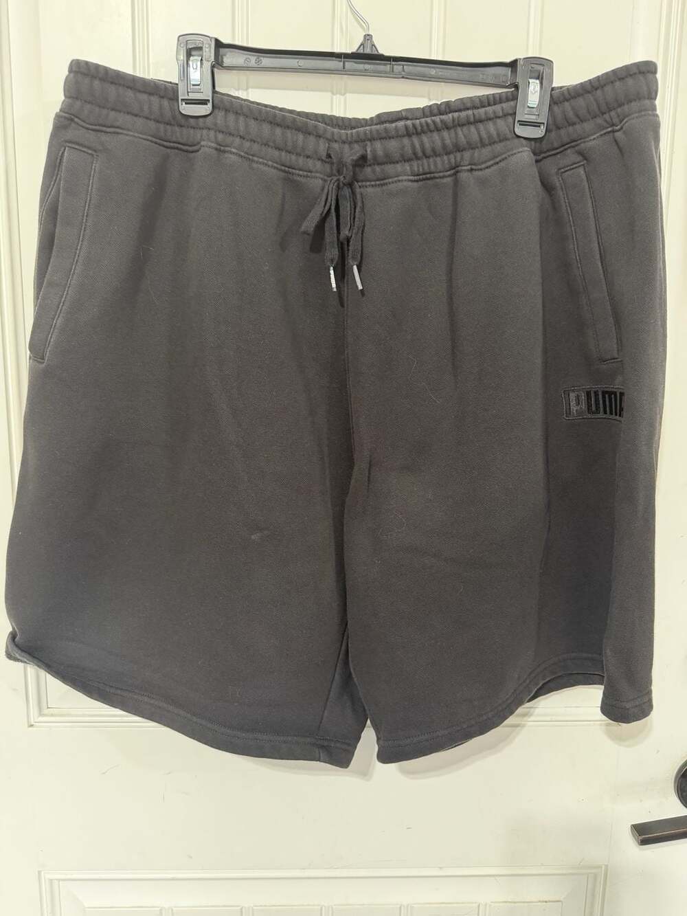 Puma Men's Embossed Logo Fleece Sweat Shorts